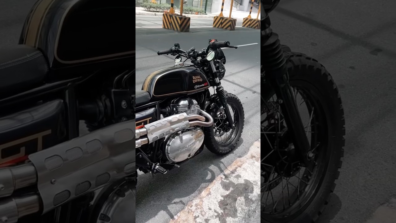 Scrambler 650X Custom Build Continental GT 650 Dustland Exhaust #gt650 #continentalgt650 #re650