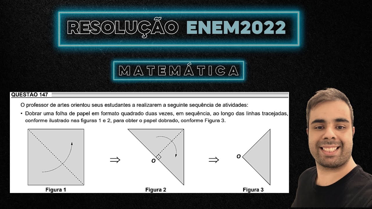 ENEM 2022 O professor de artes orientou seus estudantes a realizarem a seguinte sequ&ecirc;ncia,