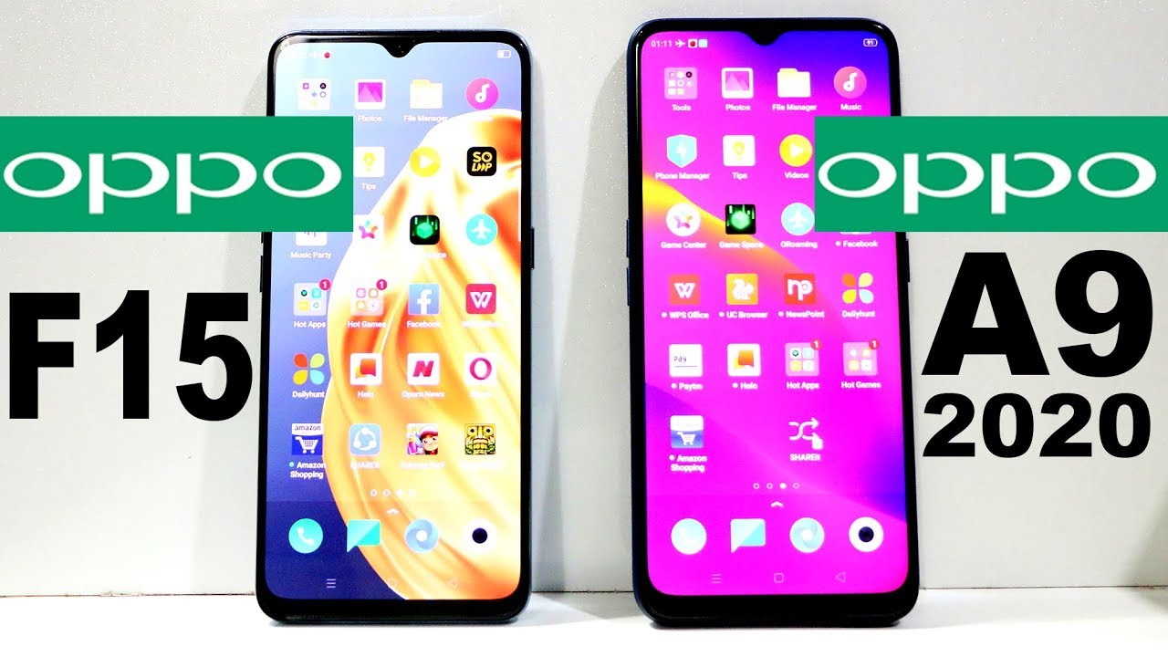 Oppo F15 Vs Oppo A9 2020 Speed Test