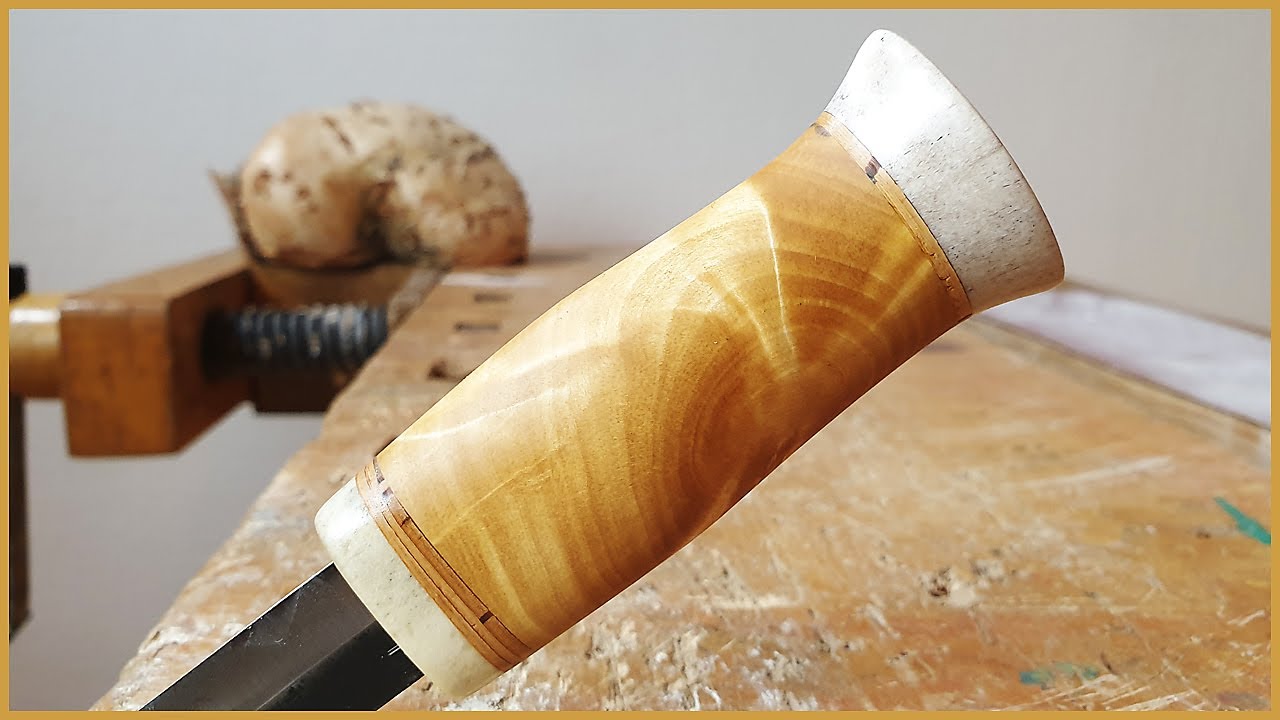Traditional Scandinavian Curly Birch Knife