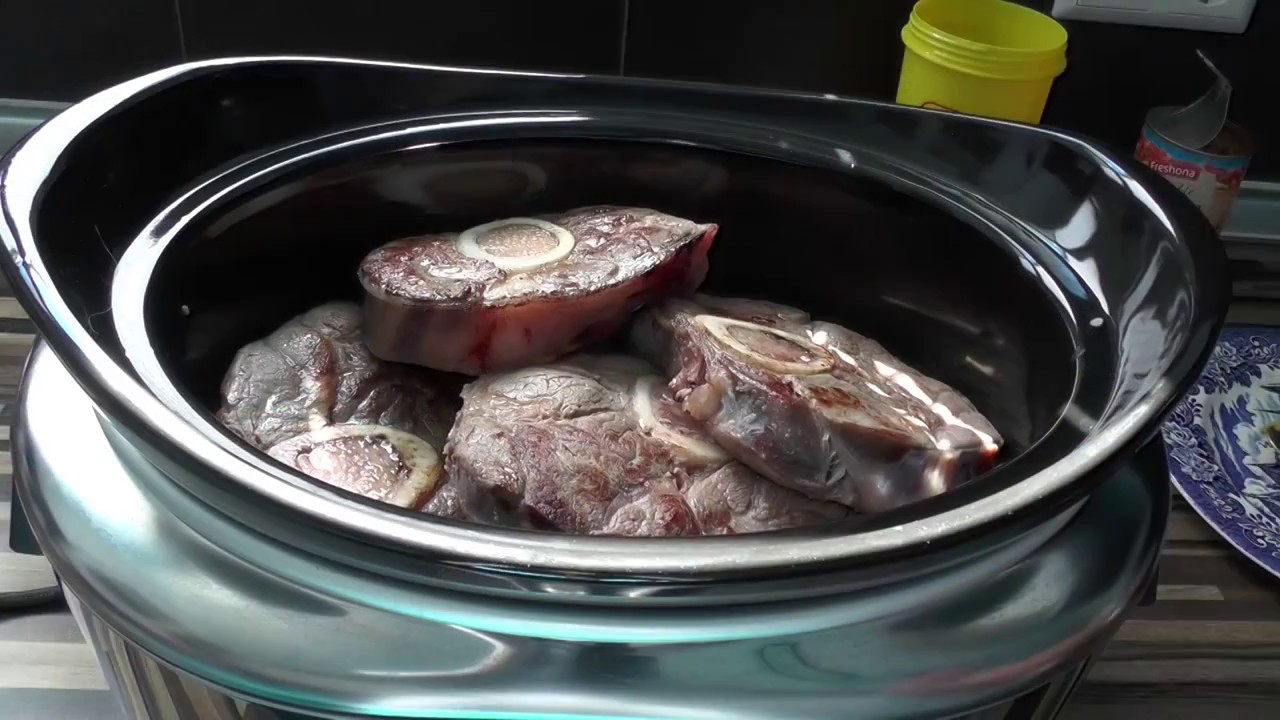 Beinscheibe im Slow Cooker