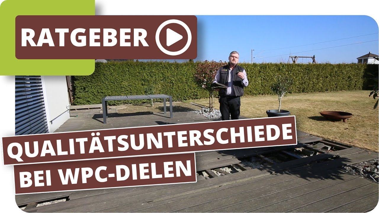 Qualit&auml;tsunterschiede bei WPC Terrassendielen - 8 Jahre alte WPC Terrasse im Test