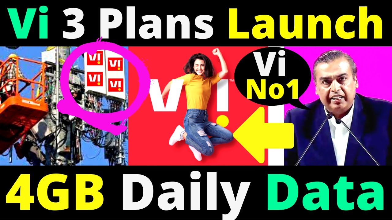 Vi 3 Hero Unlimited Plans Launch 2022 | Vi 4G Daily Data Plans 2022 | Vi ने Jio Airtel को धूल चटाई