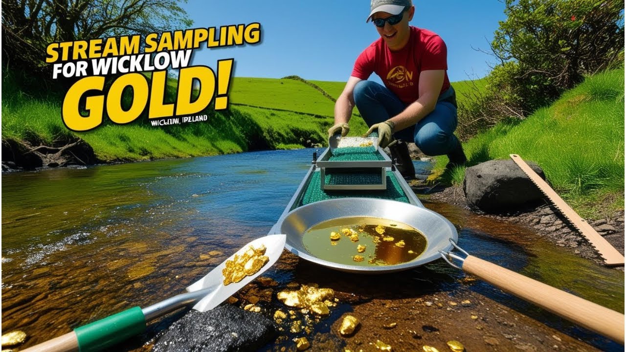 Stream Sampling for Wicklow Gold Using Mini Dream Mat | Gold Prospecting Adventure