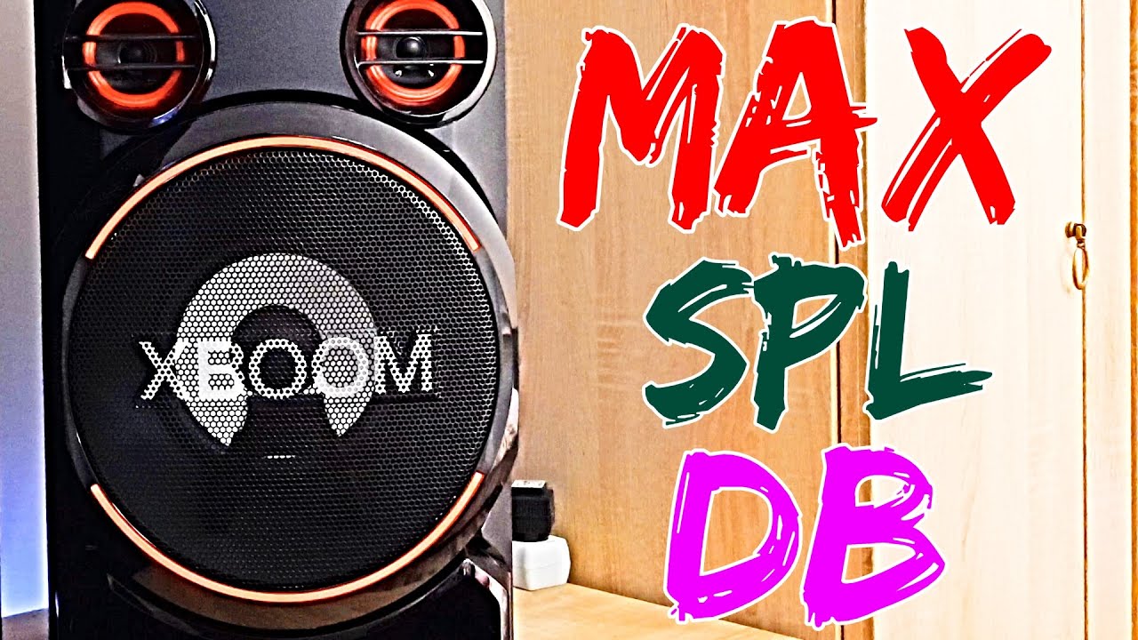 LG XBOOM RN7 | MAXIMUM DB SPL(Sound Pressure Level) Full BASS