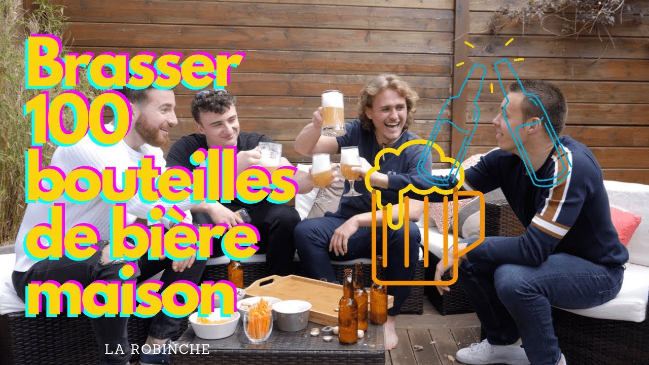 Comment brasser 100 bouteilles de bière artisanale pour l'été (la robinche)