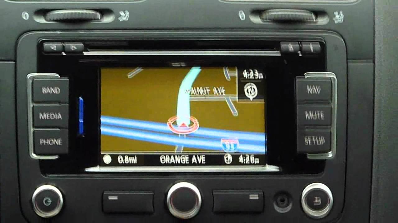 Volkswagen RNS315 GPS system demo, review, and tips in a VW Jetta TDI