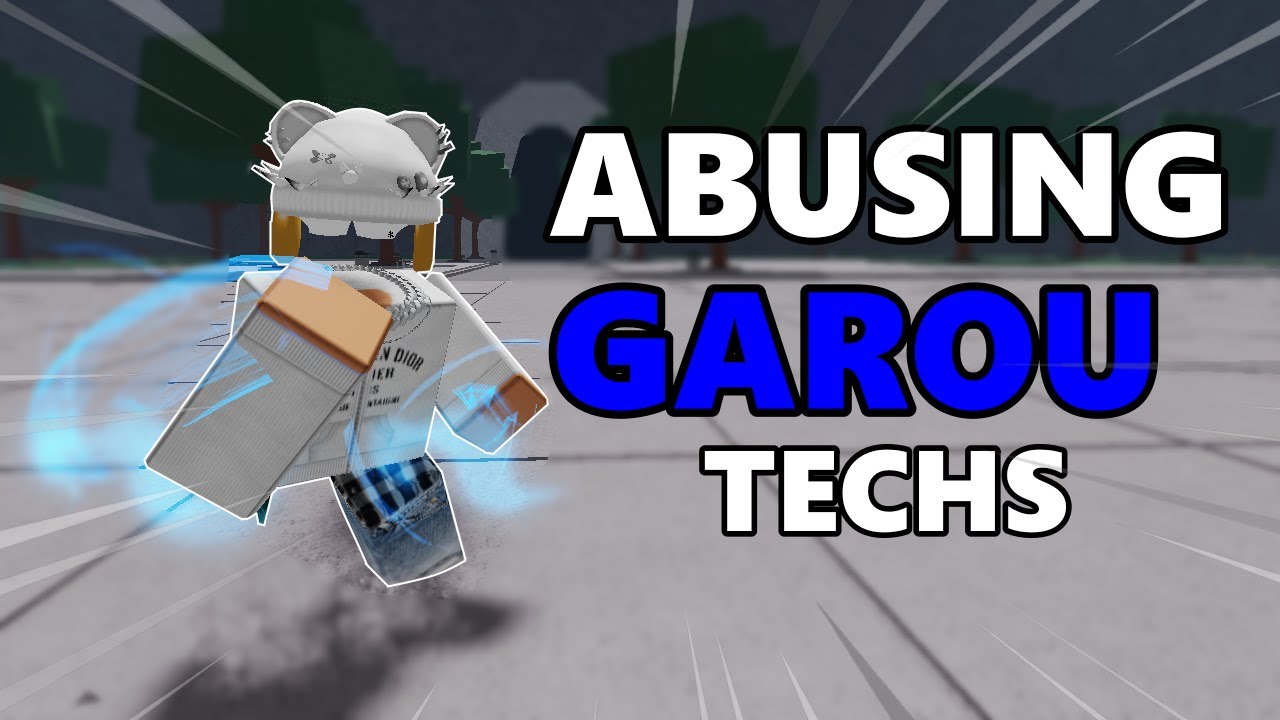 Abusing GAROU Techs on PRO Players in The Strongest Battlegrounds