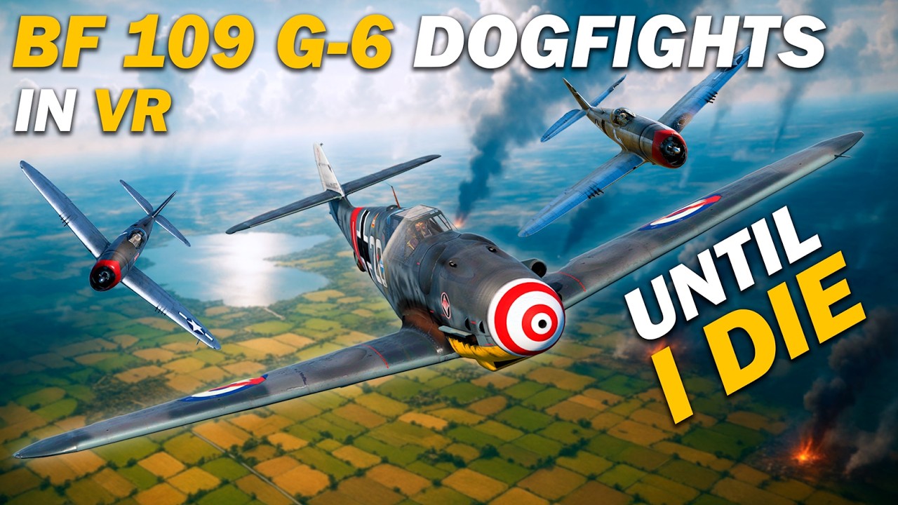 Hunting P-47's over Europe | Bf 109 vs The Jug | War Thunder SIM VR
