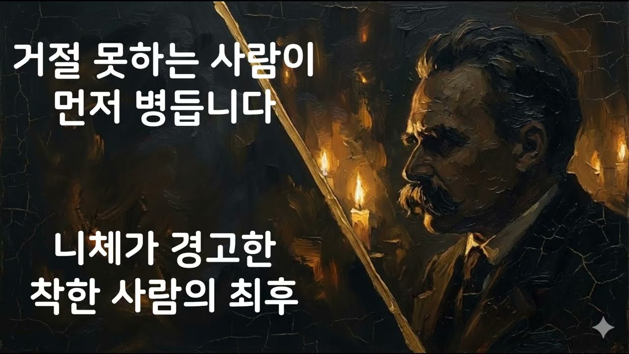 거절 못하는 사람이 먼저 병듭니다 — 니체가 경고한 착한 사람의 최후