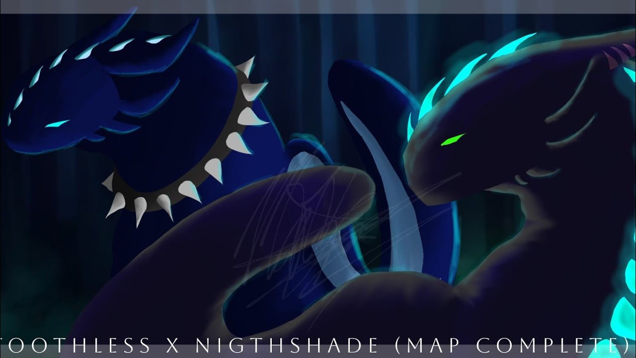 🖤TOOTHLESS X NIGTSHADE🩵//ARCADE COMPLETE MAP🌹// MY AU🥀