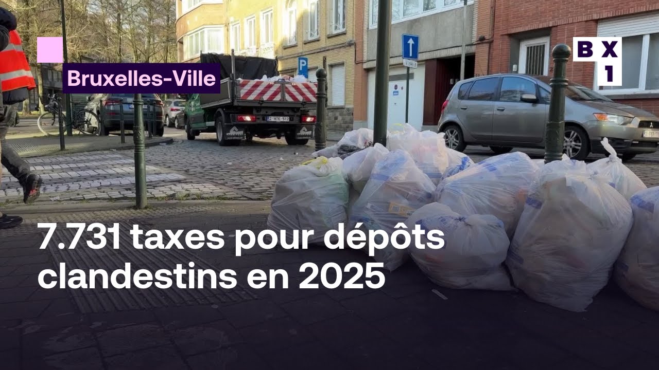 Les dépôts clandestins de plus en plus verbalisés à Bruxelles