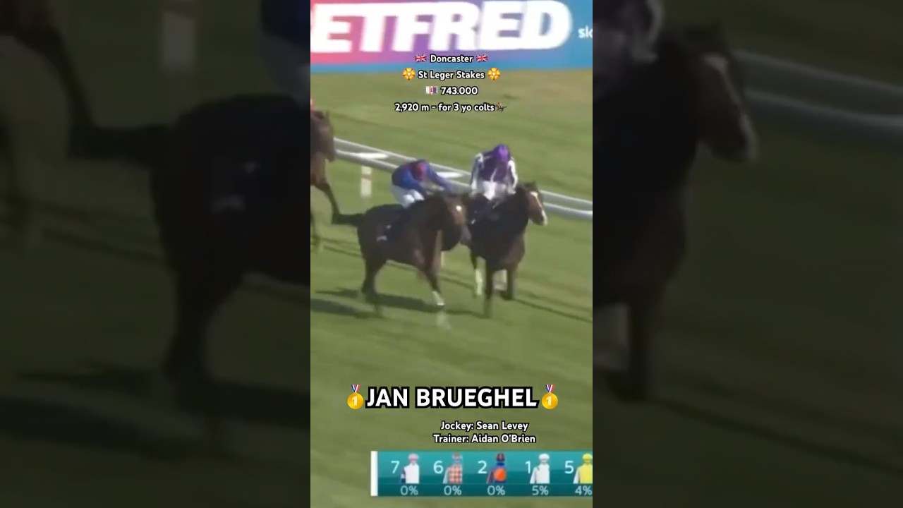 JAN BRUEGHEL’s brilliant victory in G1 St Leger Stakes😎🏆👏
