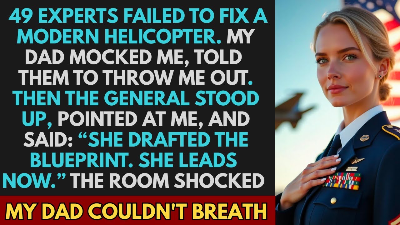 My Dad Mocked Me Publicly — Then Went Pale When the General Said: 'She Drafted the Blueprint'
