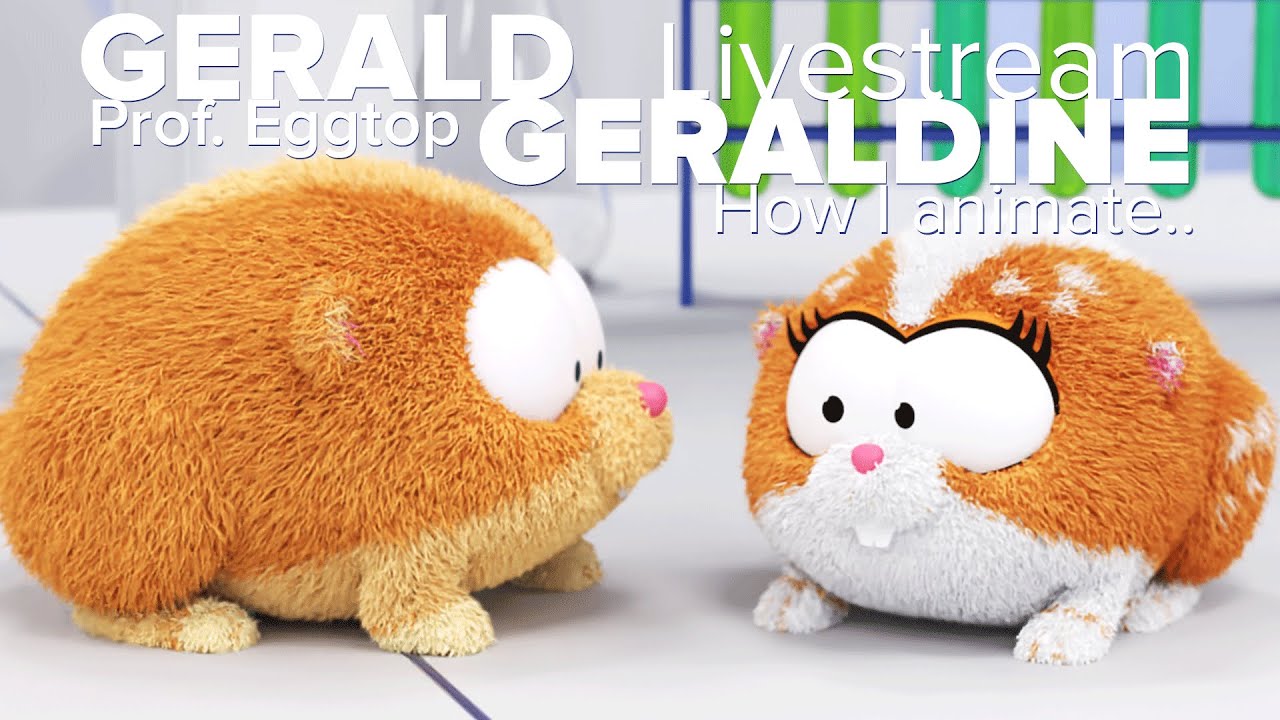 How I animate Prof. Eggtop, Gerald and GERALDINE