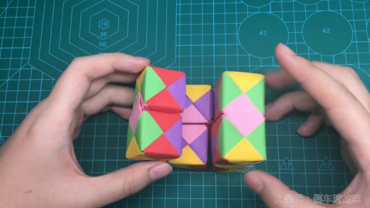 How to make an Infinity Cube with Paper / 折纸 手工 无限魔方
