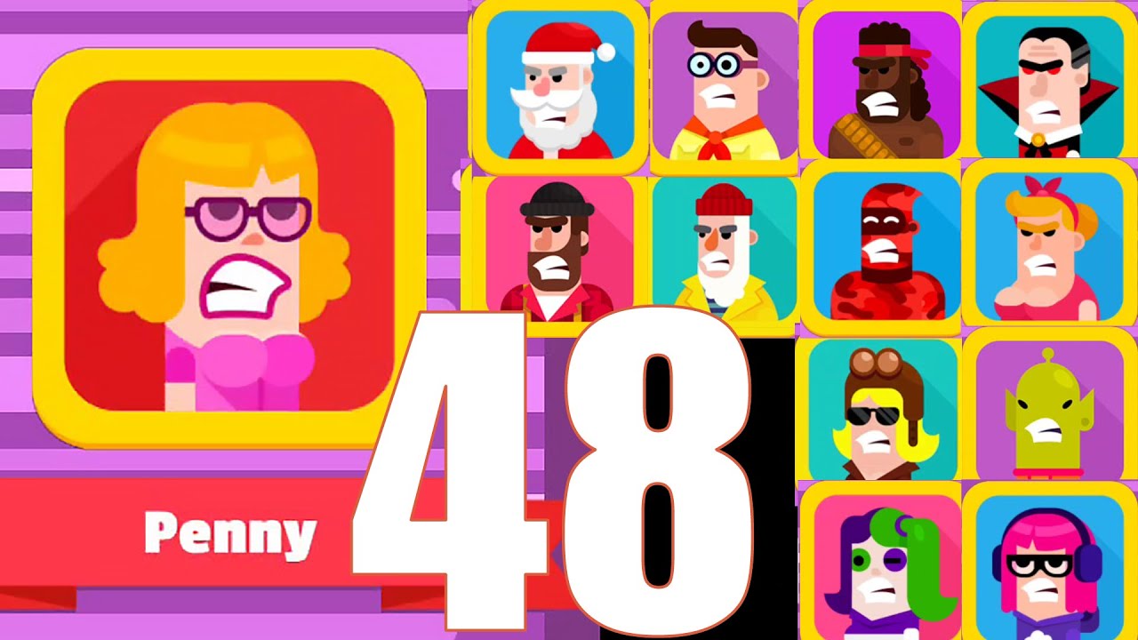 Bowmasters Gameplay 48 | Penny Vs 12 Normal Tournament (Android, iOS)