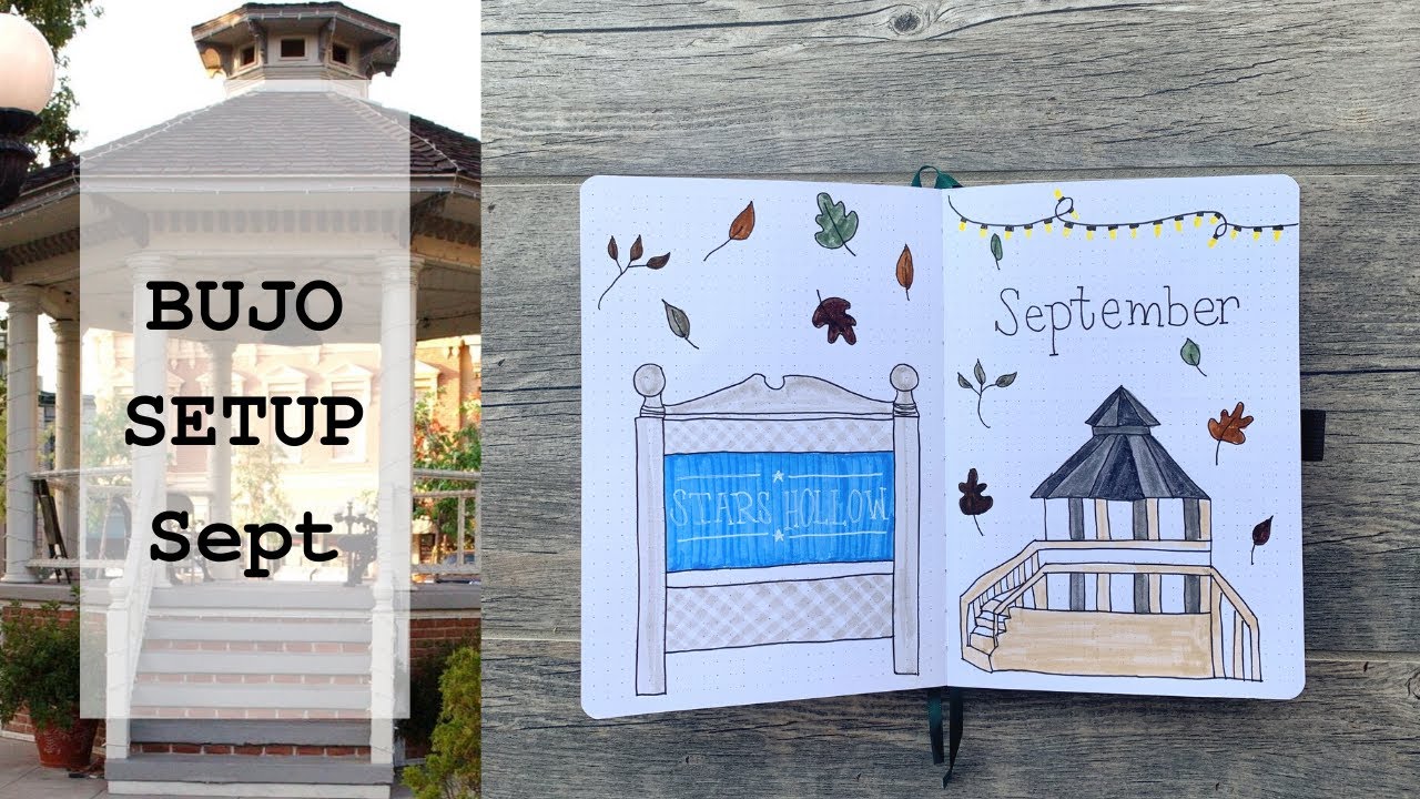 SEPTEMBER 2020 BULLET JOURNAL SETUP | Gilmore Girls Theme Bullet Journal Plan With Me