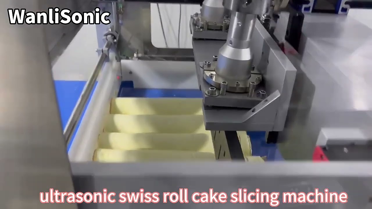 Ultrasonic Swiss Roll Cake Cutting Machine