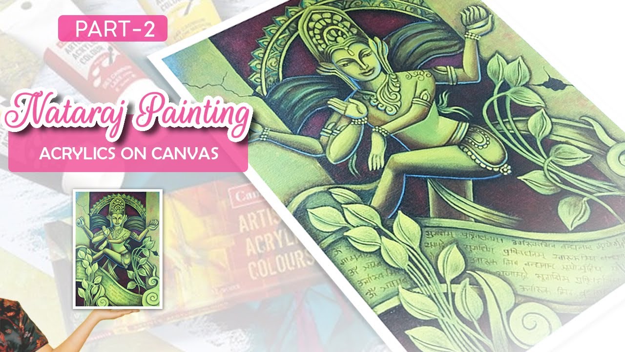 Nataraj Acrylic Painting PART2 |Lord Shiva Acrylic Painting Tutorial |Acrylic Painting for beginners