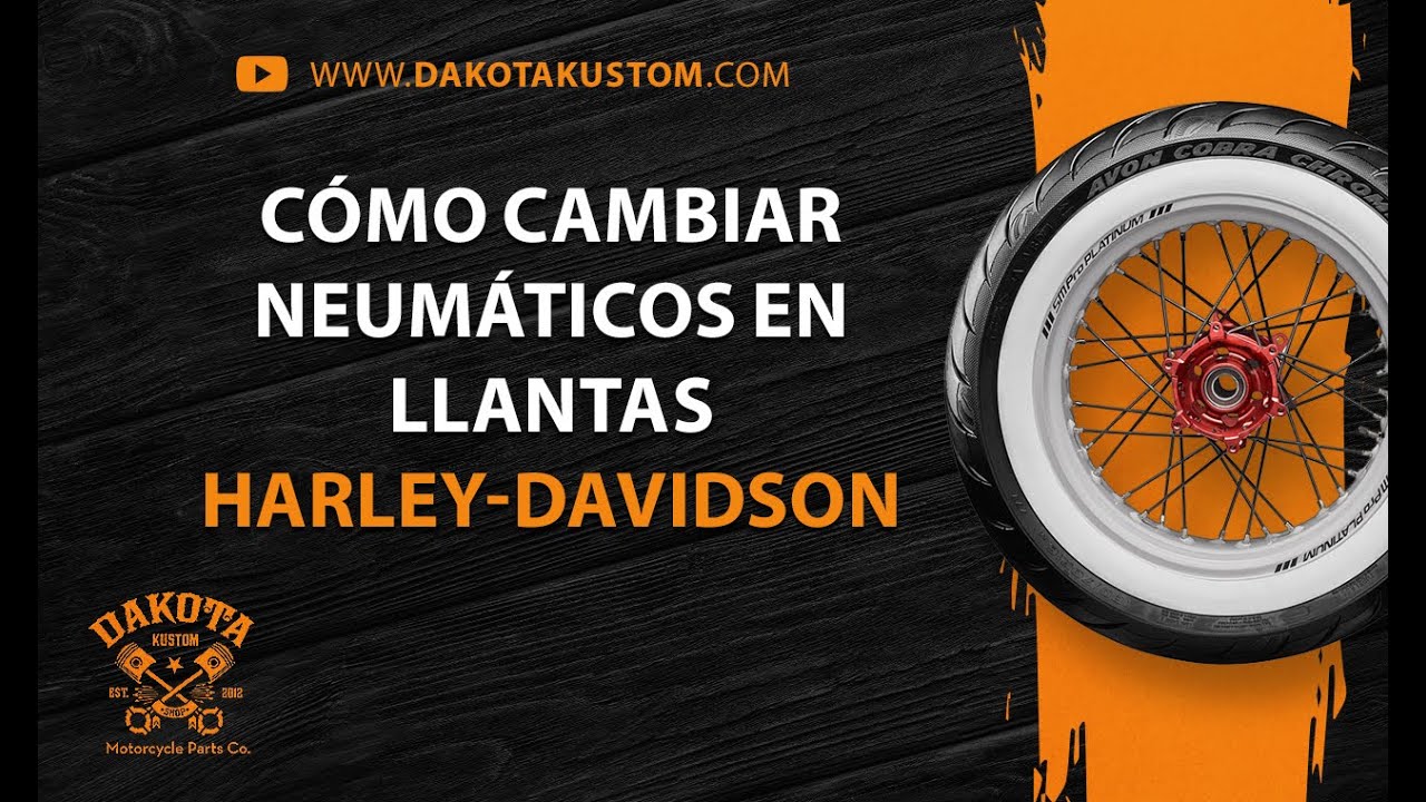Como cambiar neumáticos en llantas Harley-Davidson - Dakota Kustom