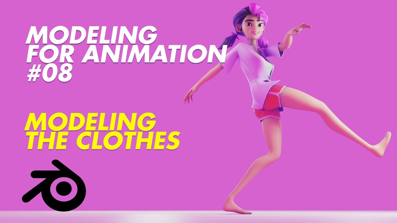 Моделирование для анимации 08 — Моделирование одежды!