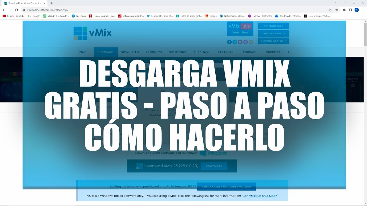 🎥🎤 Descarga la versión gratuita de VMix 5 - Paso a paso te enseño cómo obtener el Trial