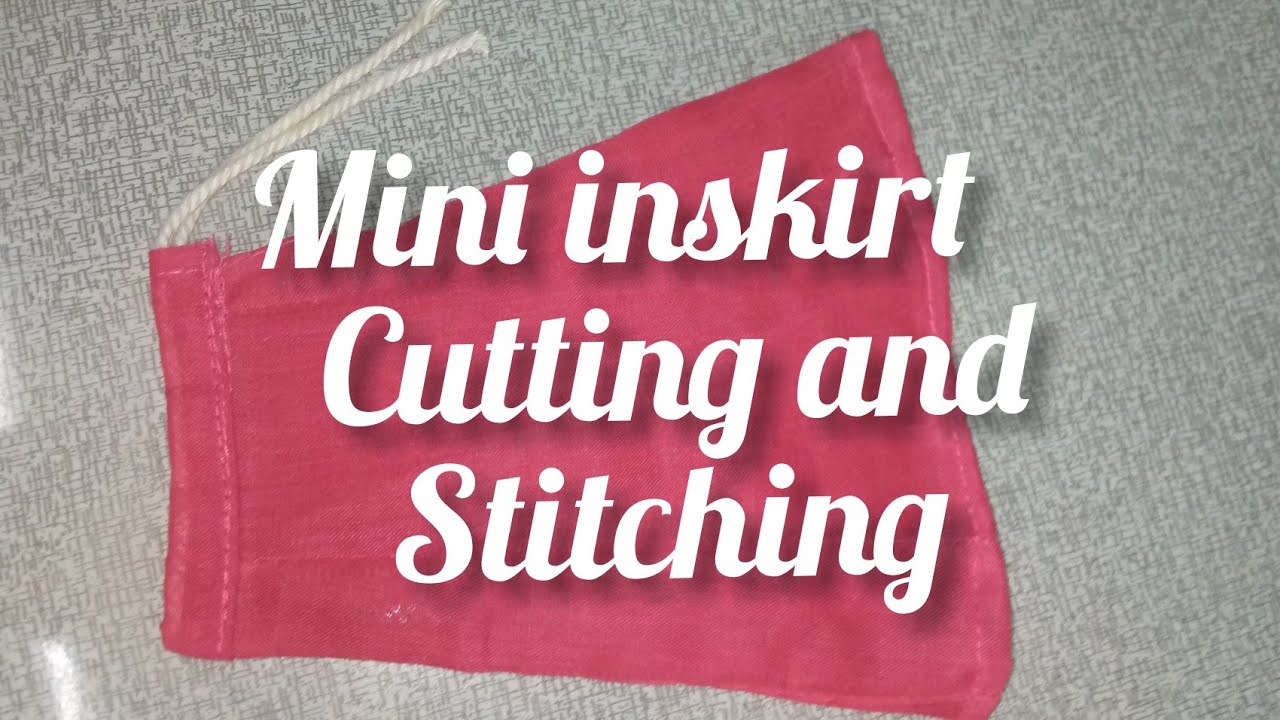 mini inskirt cutting and stitching video | How to make miniature dresses | மினி உள்பாவாடை