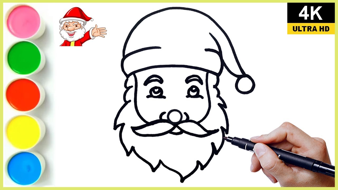 How to draw Santa Claus easy step by step 🎅 