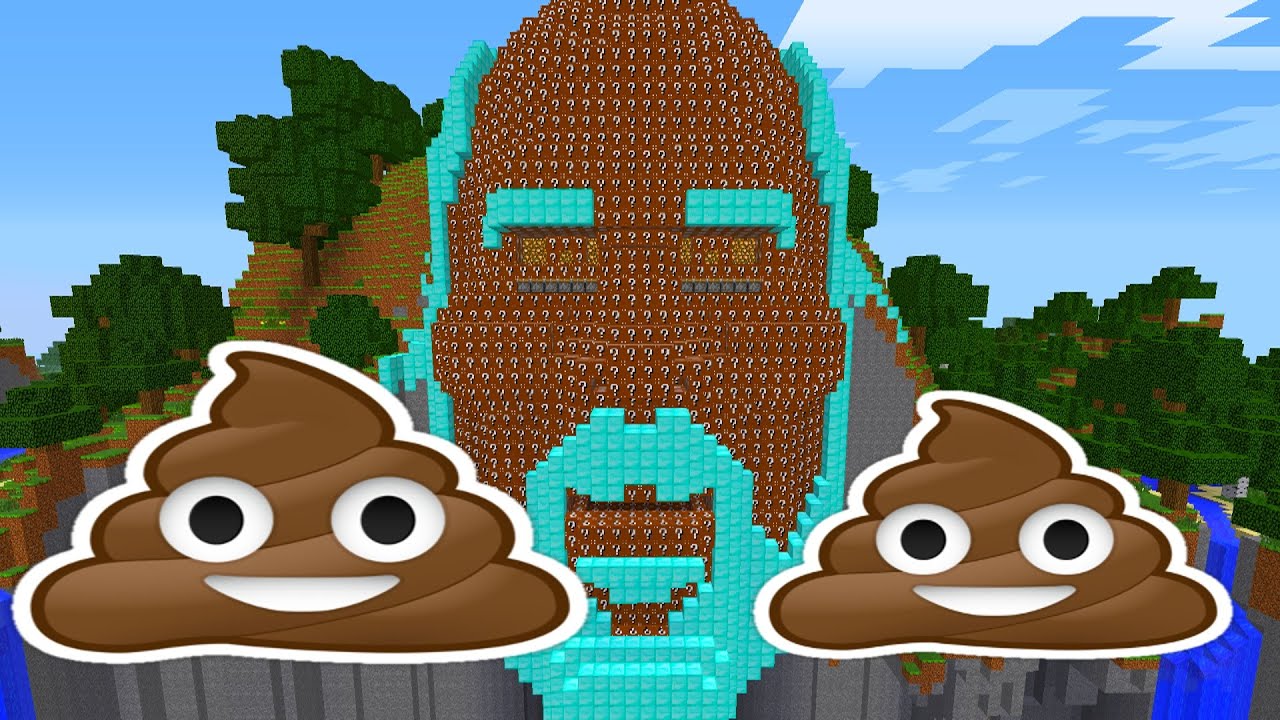 POOP Lucky Blocks Mod Temple of Notch (Modded Challenge) | JeromeASF