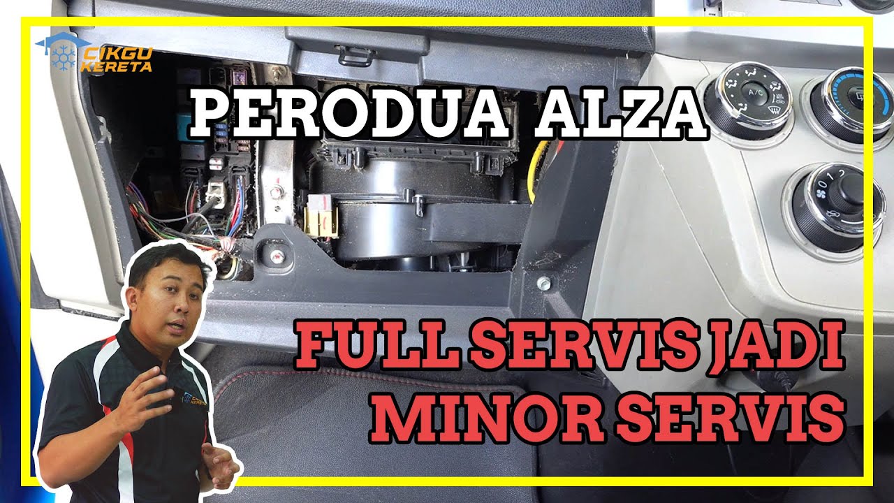 PERODUA ALZA | Full Servis Aircond Jadi Major Servis