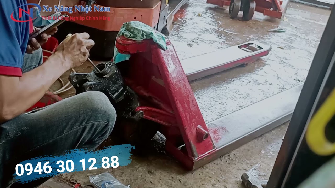 Hướng dẫn sửa chữa xe nâng tay bơm không lên - 0868377988