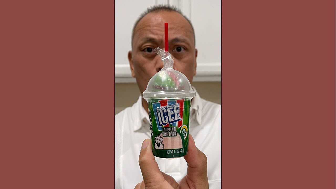 👂 ASMR ICEE LOLLIPOP WITH CANDY POWDER WATERMELON FLAVOR AND EATING SOUNDS 👂 ORIGINAL LENGTH 👍