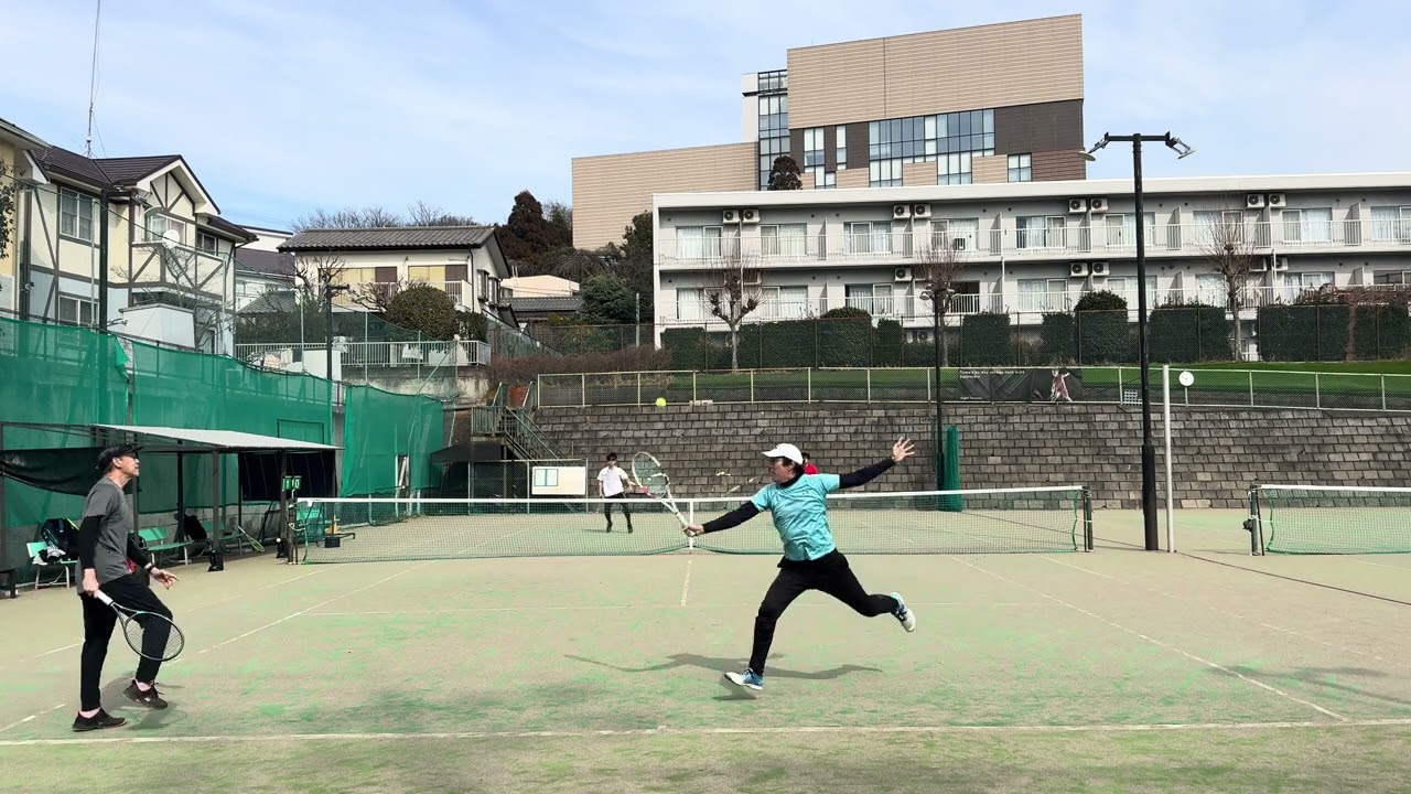 2026年2月14日　レオーネ中級ダブルス　１回戦目
