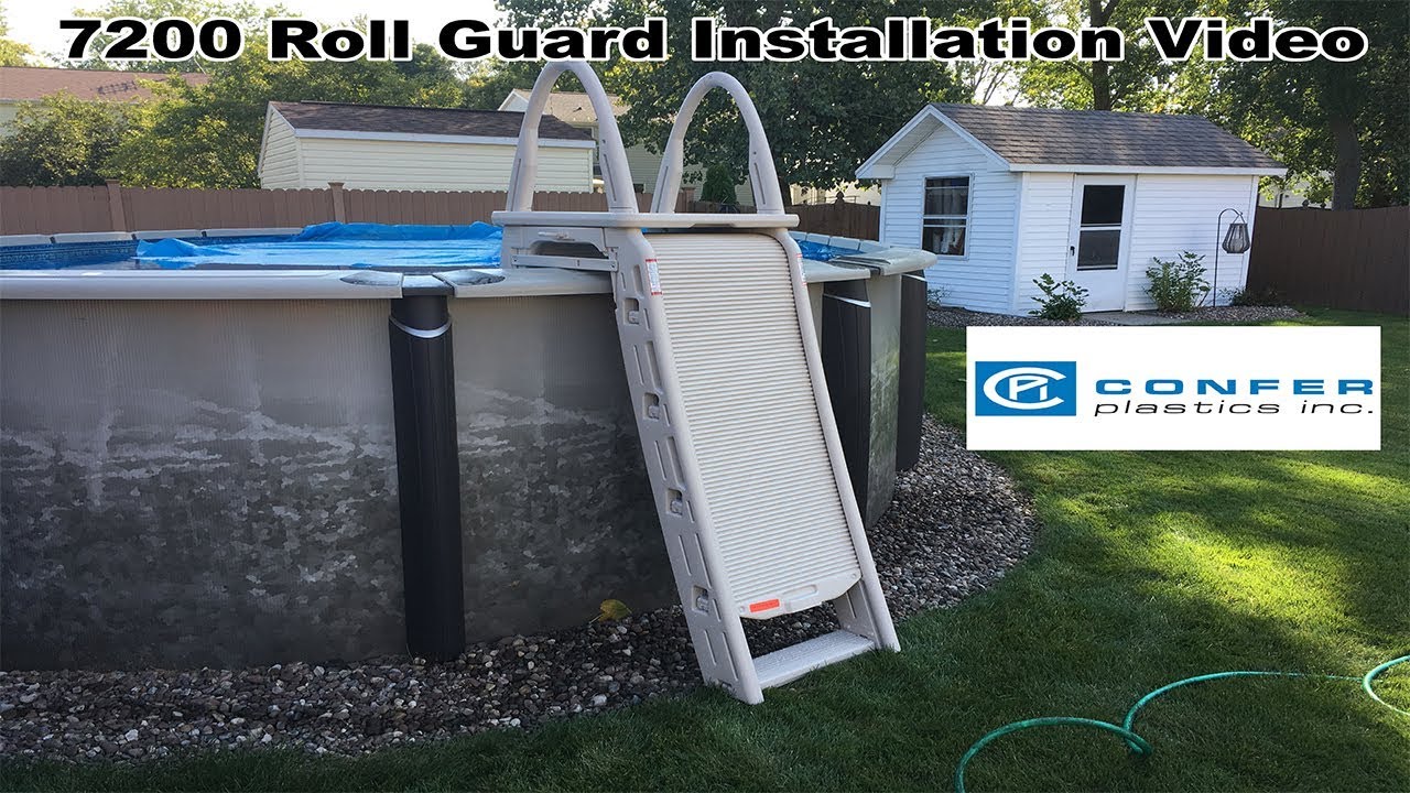 7200 Rollguard A-Frame Aboveground Pool Ladder Installation