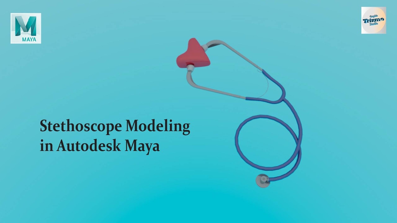 Medical Stethoscope Modeling in Maya #Stethoscope#MedicalModel#Healthcare3D#AutodeskMaya#Maya3D