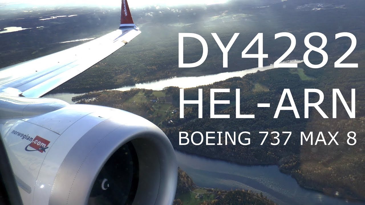 Norwegian Boeing 737 MAX 8 Flight Experience HEL-ARN