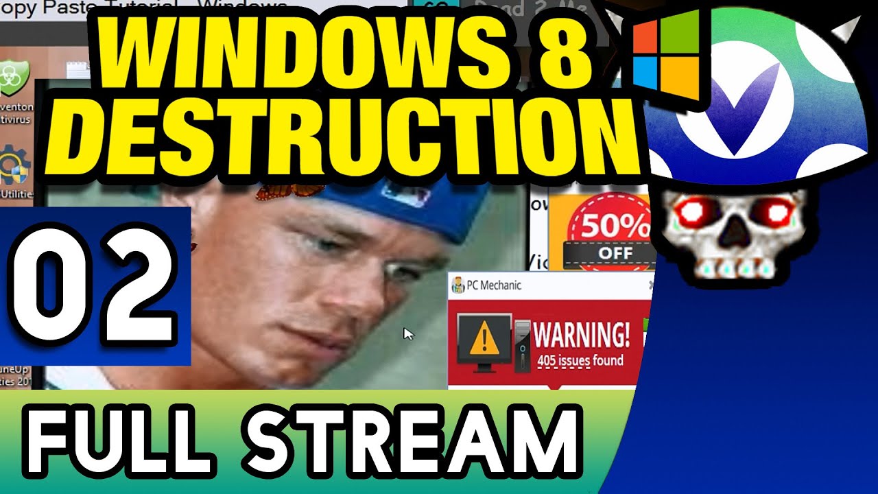 [Vinesauce] Joel - Windows 8 Destruction ( FULL STREAM ) ( Part 2 )