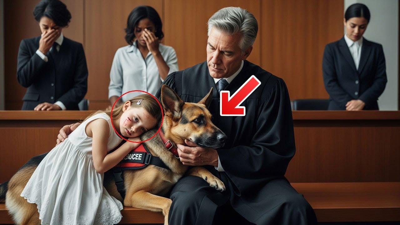 Perro K9 lleva a una niña herida a la corte — La verdad detrás de su historia conmocionó a todos.