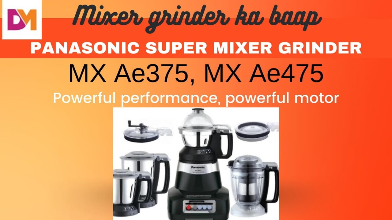 Panasonic Mixer Grinder | High RPM | 750Watt | AE475 | AE375