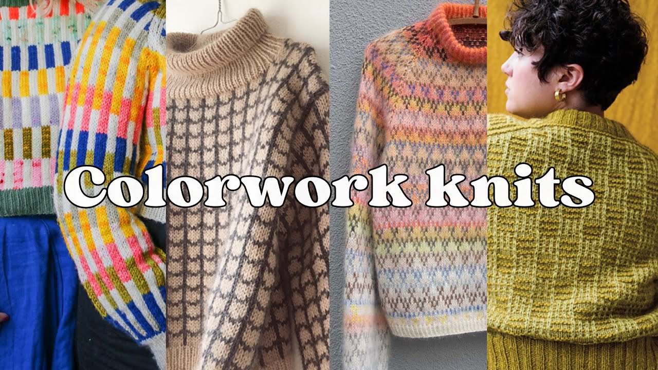 COLORWORK SWEATERS & CARDIGANS - Knitting inspo for a colorful winter 🧶🤍