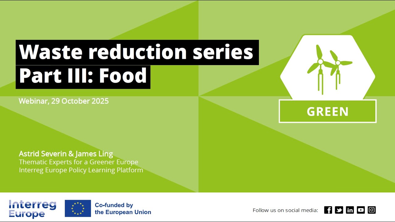 Waste reduction series III: Food