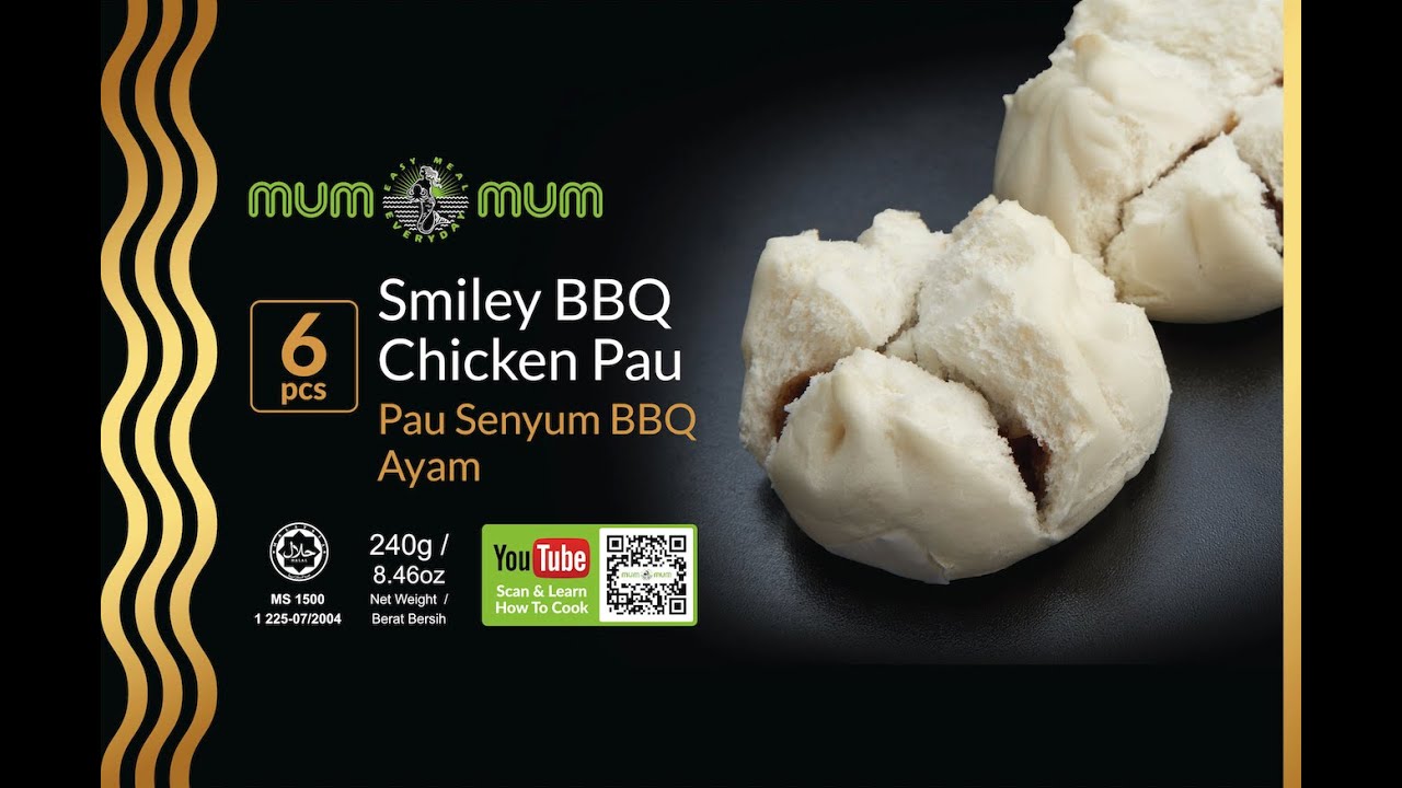 How-To-Serve Video for Mum Mum's Smiley BBQ Chicken Pau