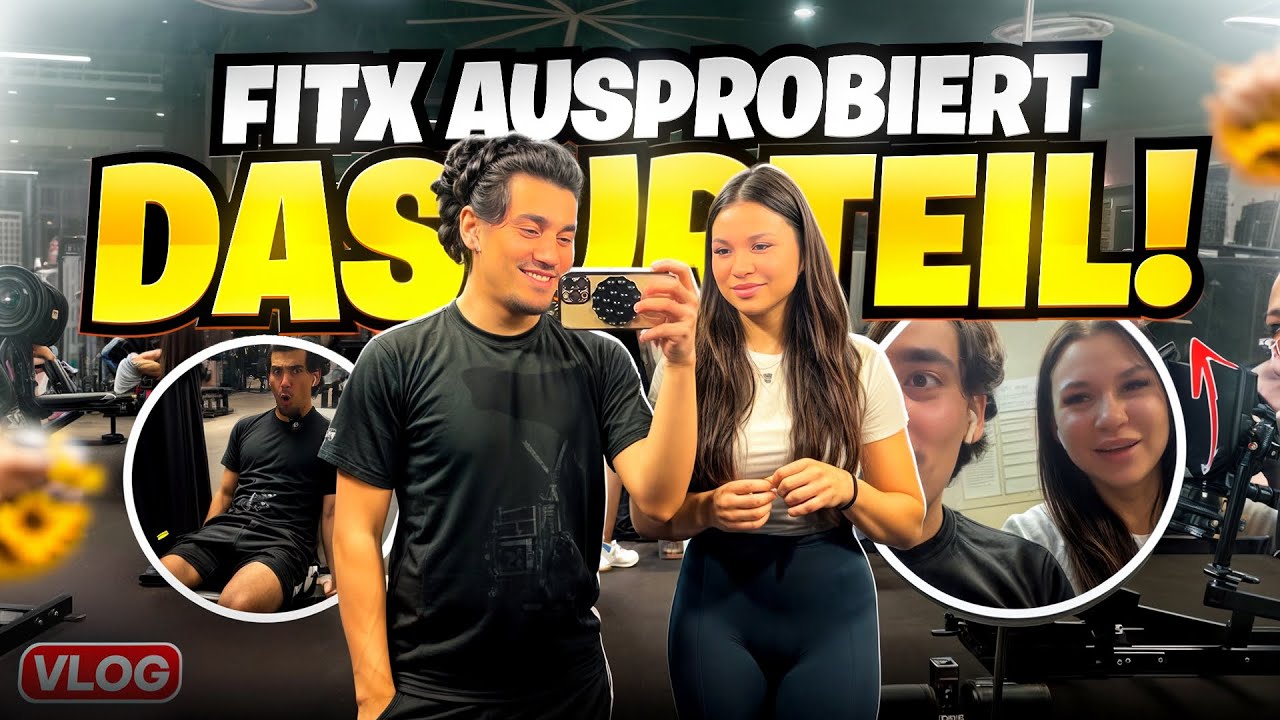 Erstes Mal im Gym: Unser Probetraining bei FitX mit Laura! 🤩🔥 #vlog #probetraining #tatixmo #gym