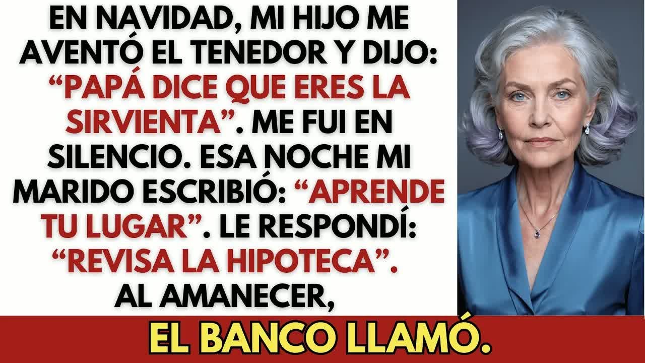 En Navidad, Mi Hijo Me Lanzó Un Tenedor Y Dijo： «Papá Dice Que Eres Solo La Sirvienta»