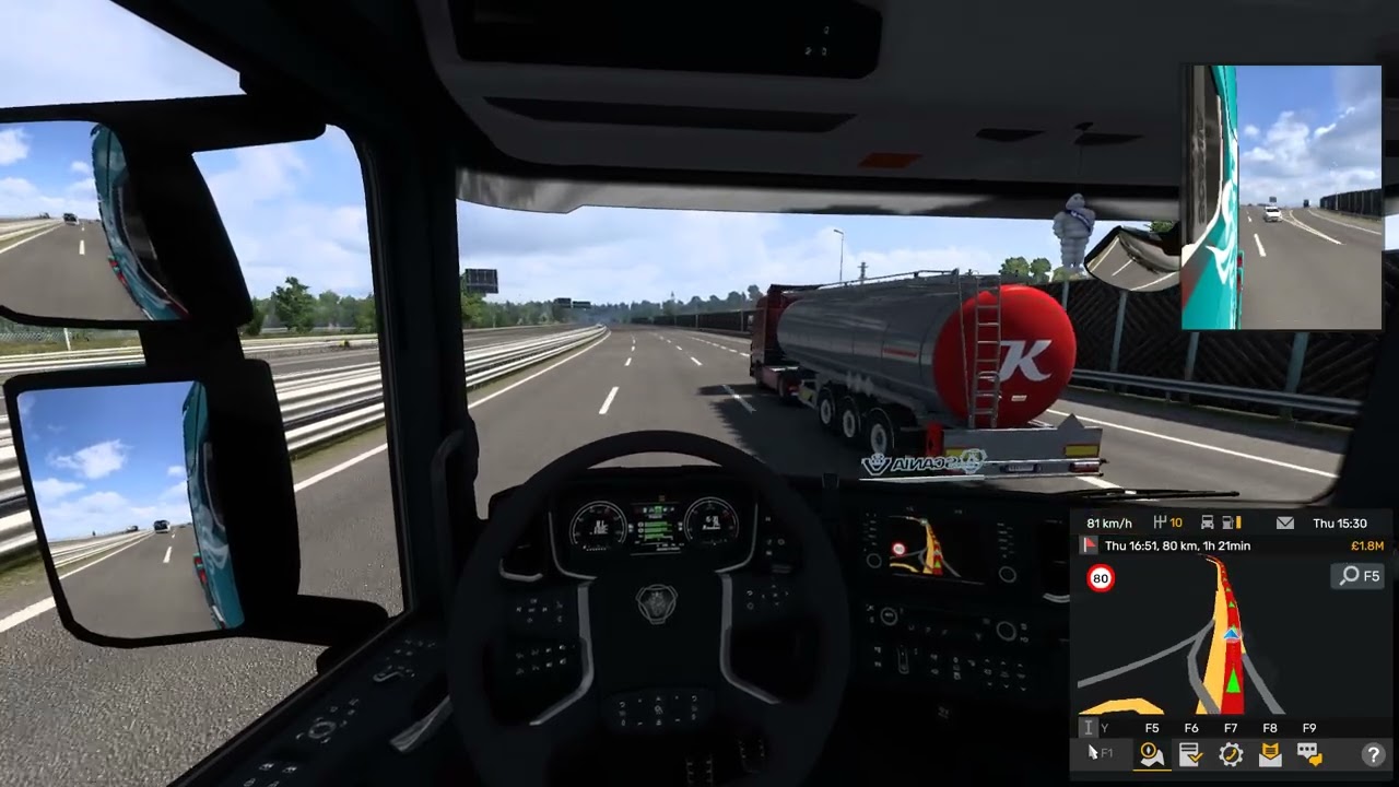 Tight squeeze! How is this my fault? Caught it all on dashcam :)