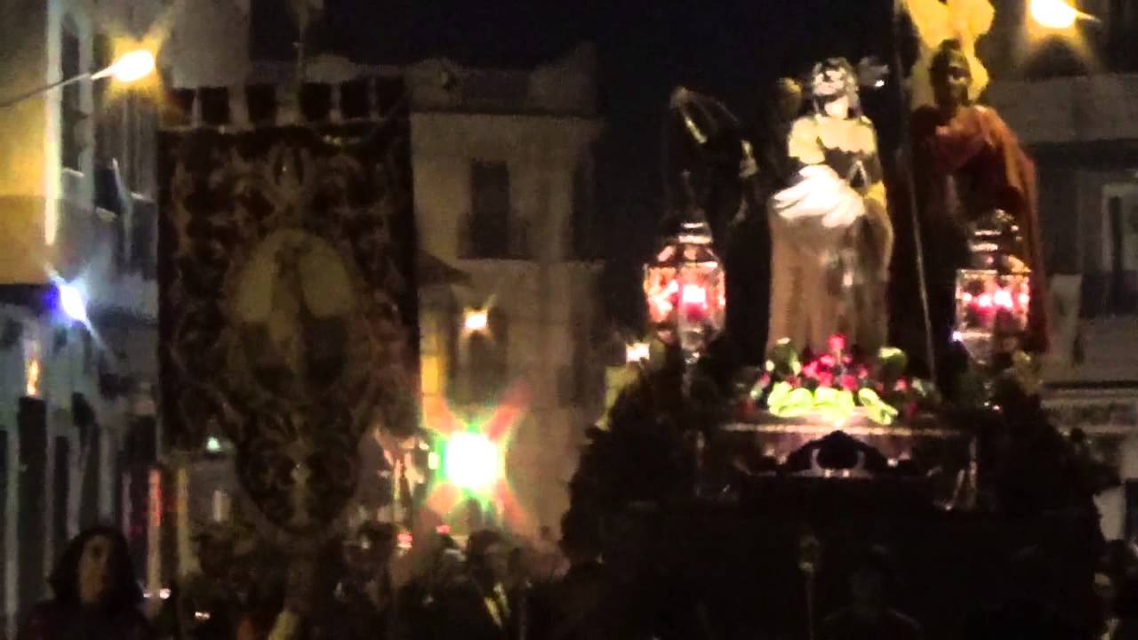 Semana Santa 2016. Salida de la Ermita de la Soledad hacia el guardapaso.