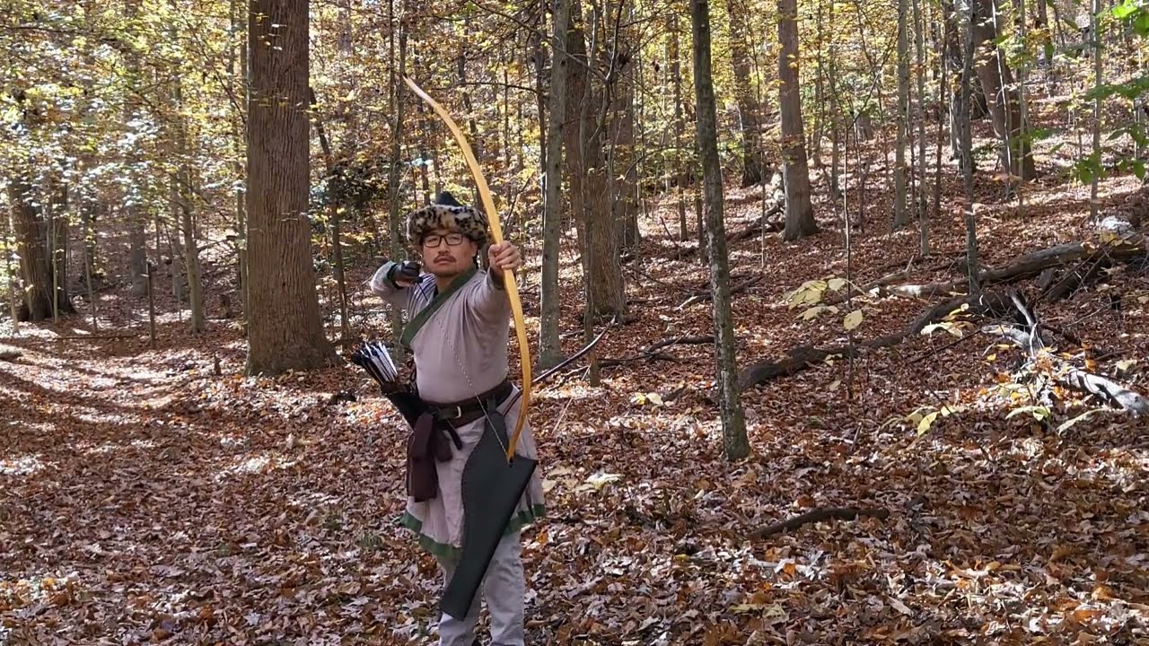 Shooting a Traditional Yew Bow