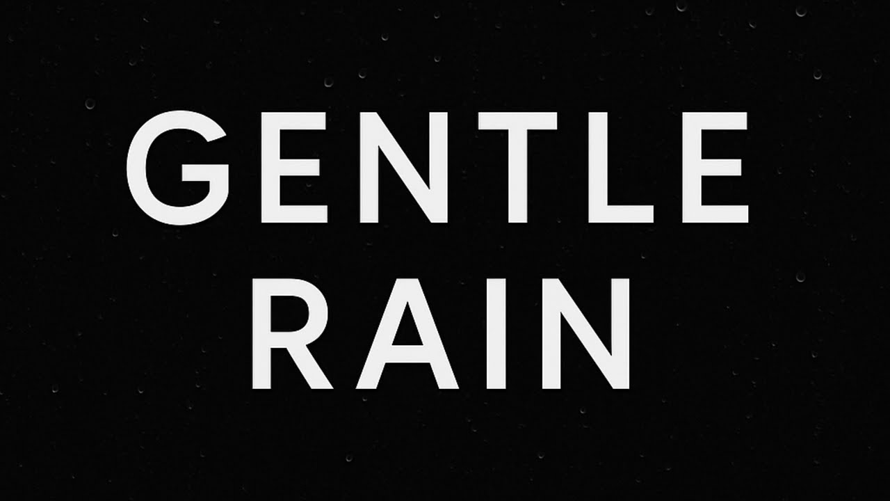 Gentle Rain on Window for Anxiety Relief • Calm Your Mind • Black Screen • 10 Hours