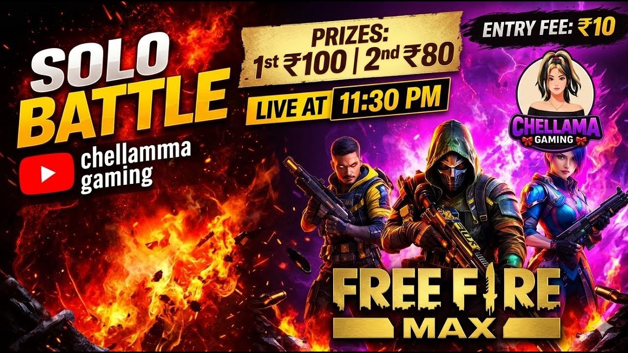 THATROOMMMM THOOKKUROMMMM 😁BR SOLO BATTLE😂🙌😁#chellamma#tamilponnu#freefire